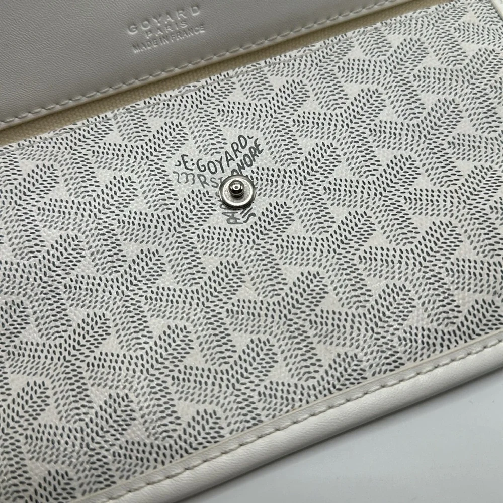 Goyard white gray wallet with defect - Picture 5 of 10
